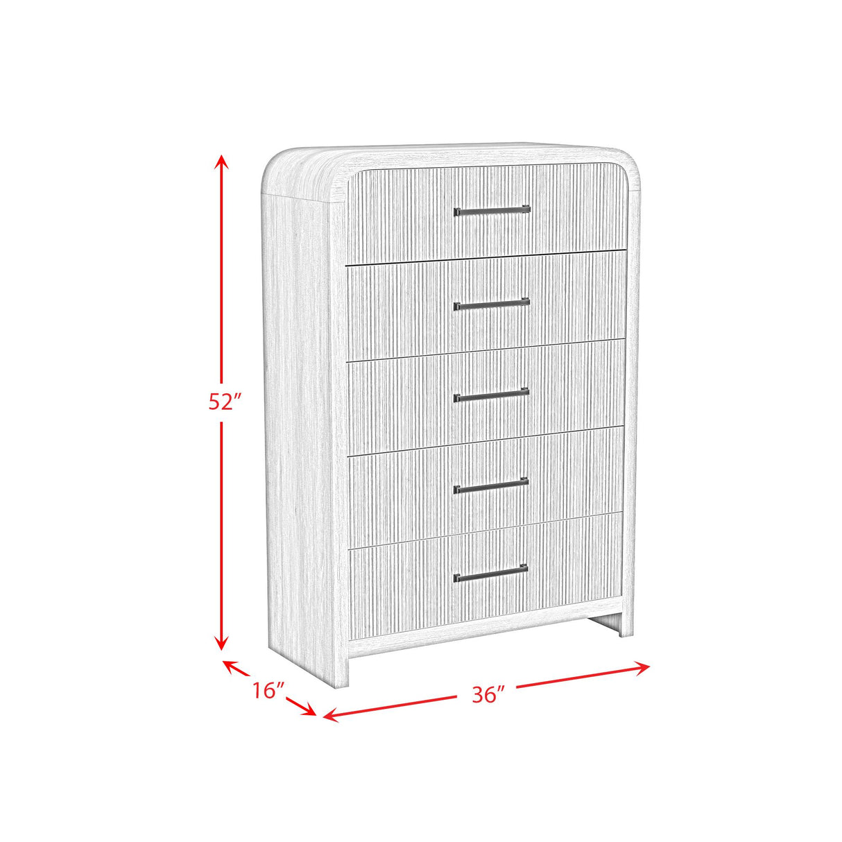  Elements International Ridgemont B-14440-6-CH 5-Drawer Chest IMAGE 8