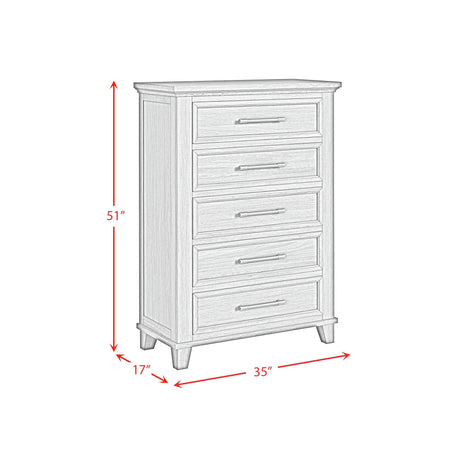  Elements International Canterbury B-13030-3-CH 5-Drawer Chest IMAGE 8