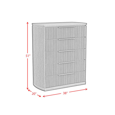  Elements International Sylvie B-16000-5-CH 5-Drawer Chest IMAGE 10