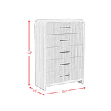  Elements International Ridgemont B-14440-8W-CH 5-Drawer Chest IMAGE 10