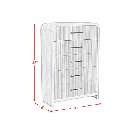  Elements International Ridgemont B-14440-8W-CH 5-Drawer Chest IMAGE 10