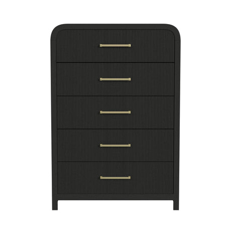  Elements International Ridgemont B-14440-8W-CH 5-Drawer Chest IMAGE 2