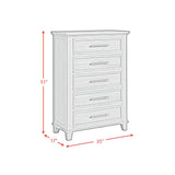  Elements International Canterbury B-13030-5-CH 5-Drawer Chest IMAGE 9