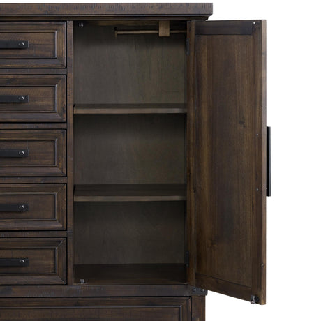  Elements International Colorado City B-13010-8-CH2 6-Drawer Door Chest IMAGE 5