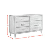  Elements International Malibu MC400DR 6-Drawer Dresser IMAGE 10
