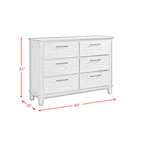  Elements International Jolene JL300DR 6-Drawer Dresser IMAGE 11