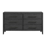  Elements International Versailles Contemporary B-3690-8-DR1 6-Drawer Dresser IMAGE 2