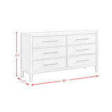  Elements International Versailles Contemporary B-3690-8-DR1 6-Drawer Dresser IMAGE 8