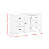  Elements International Kona B-9340-7-DR 6-Drawer Dresser IMAGE 11