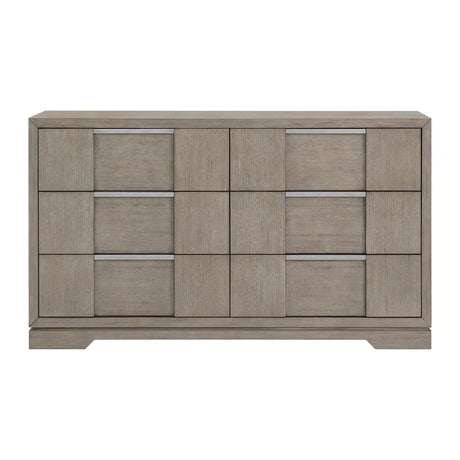  Elements International Kelis B-9770-3-DR 6-Drawer Dresser IMAGE 2