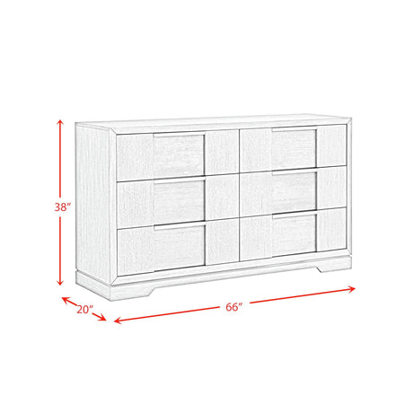  Elements International Kelis B-9770-3-DR 6-Drawer Dresser IMAGE 9