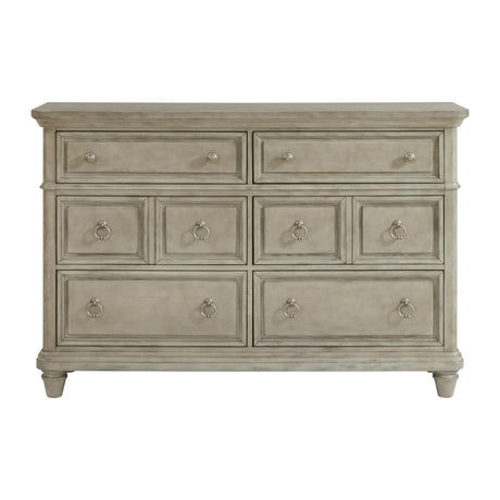  Elements International Whit-Ash B-11360-3-DR 6-Drawer Dresser IMAGE 2