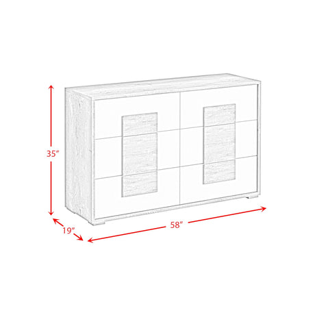  Elements International San Matteo B-16010-7-DR 6-Drawer Dresser IMAGE 9