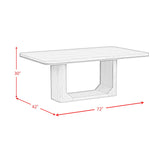  Elements International Rosalie D-16860-8-DT 72" Rectangular Dining Table IMAGE 7