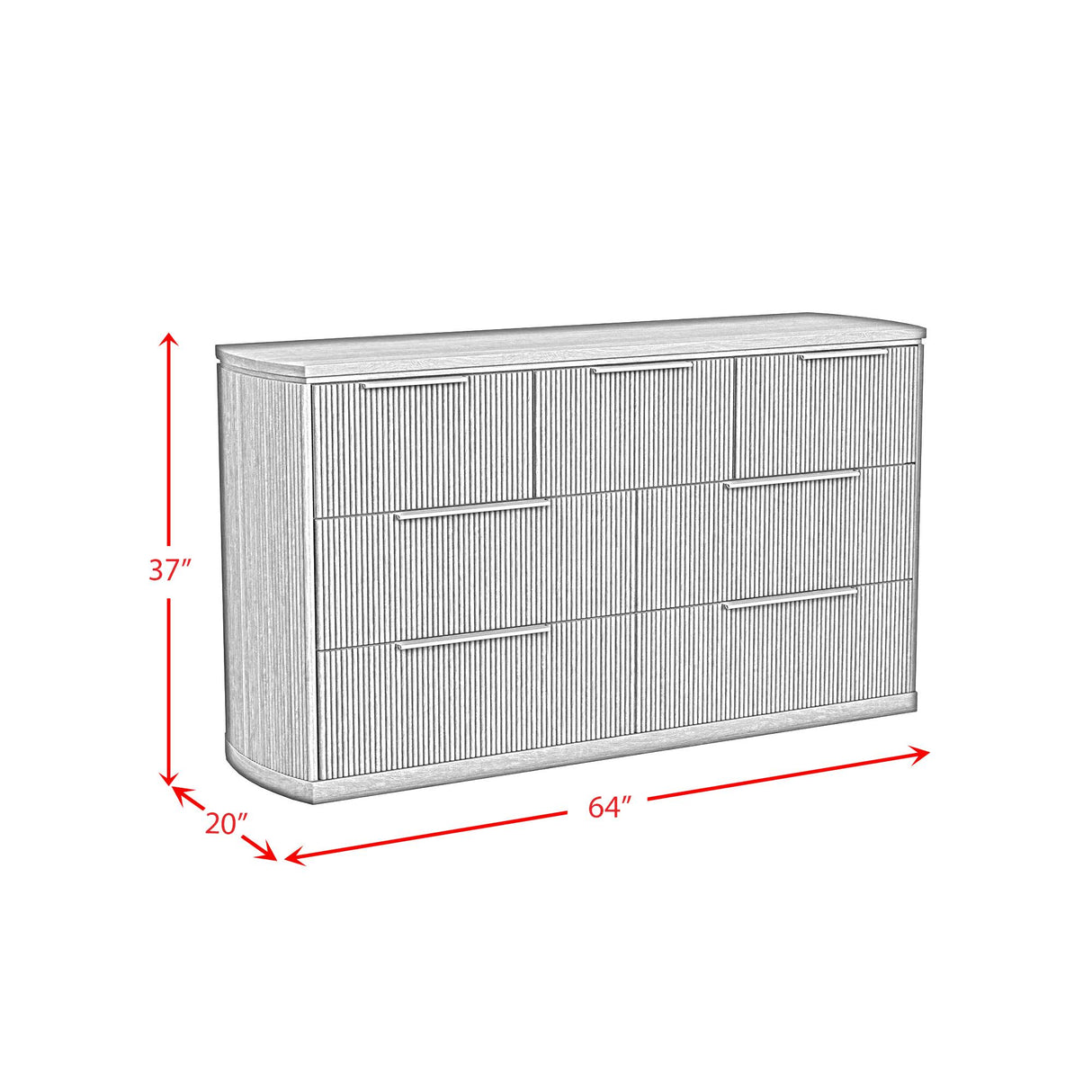  Elements International Sylvie B-16000-6-DR 7-Drawer Dresser IMAGE 8