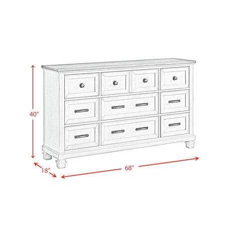  Elements International Farmington B-9890-7-DR 9-Drawer Dresser IMAGE 10