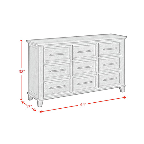  Elements International Canterbury B-13030-7-DR 9-Drawer Dresser IMAGE 9