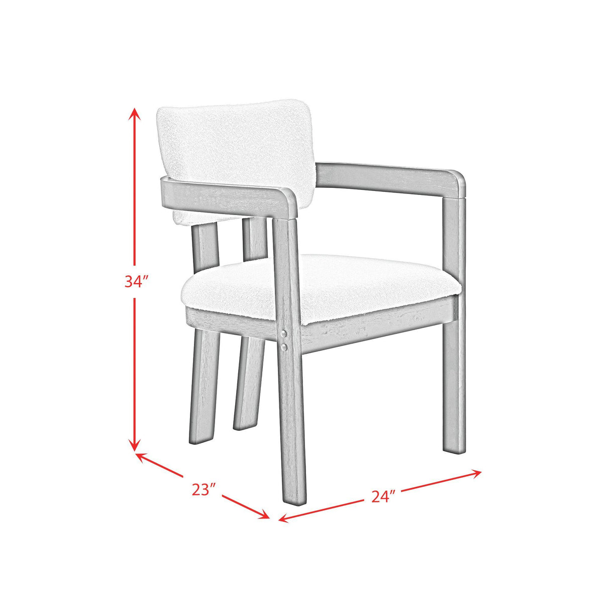  Elements International Portland D-1710-5-AC3 Arm Chair IMAGE 9
