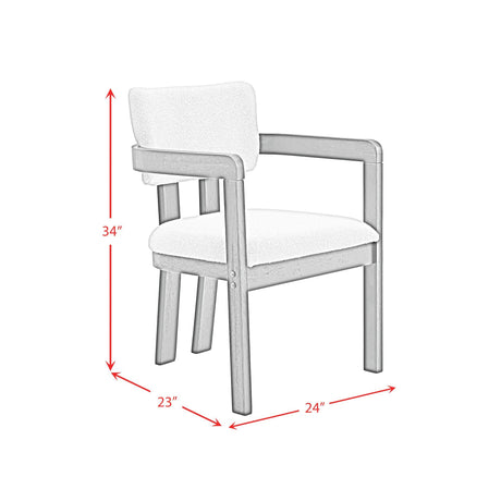  Elements International Portland D-1710-5-AC3 Arm Chair IMAGE 9