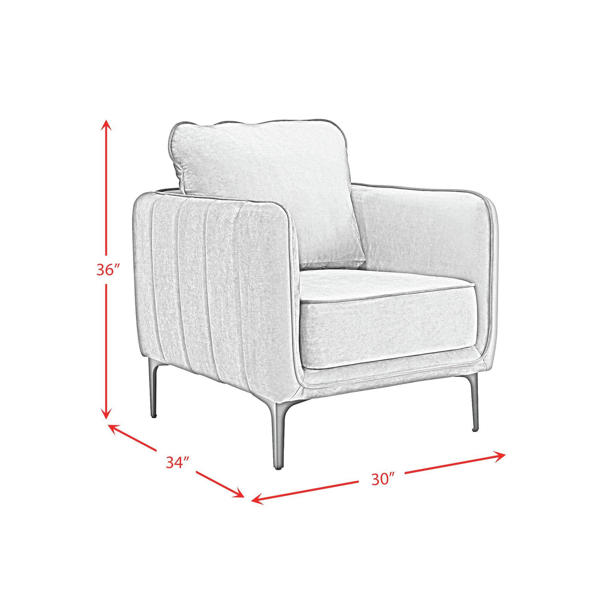  Elements International Rae U-4460-8590-100 Chair IMAGE 8