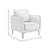  Elements International Rae U-4460-8590-100 Chair IMAGE 8