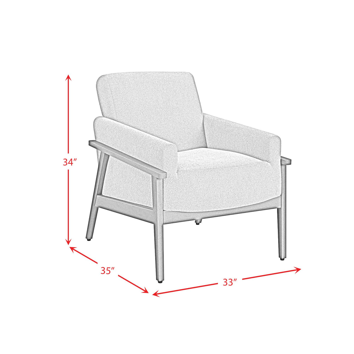  Elements International Ava U-15340-11242-100 Chair IMAGE 7