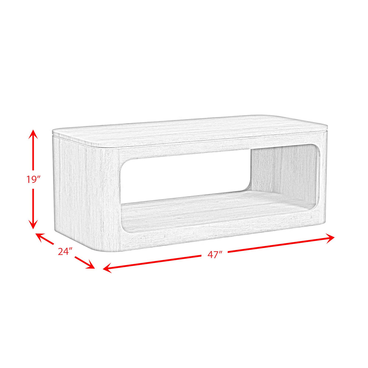  Elements International Rosalie T-16860-8-CT Coffee Table IMAGE 1