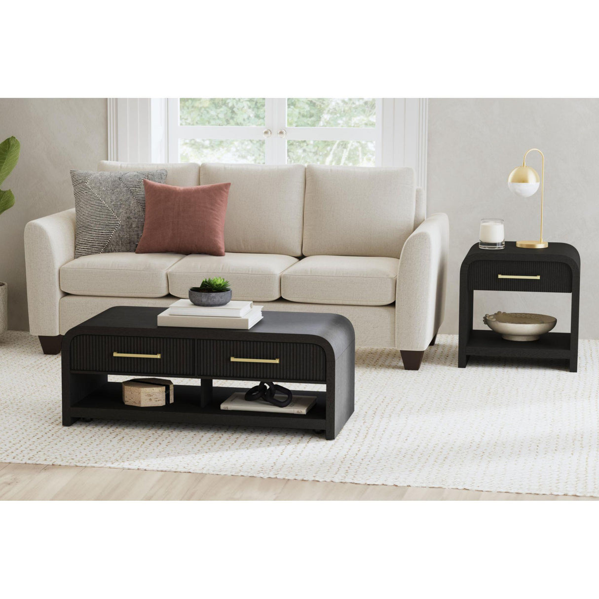  Elements International Ridgemont T-14440-8W-CT Coffee Table IMAGE 4