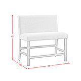  Elements International Seneca D-7670-5-CCBNC Counter 3 pc Corner Bench IMAGE 10