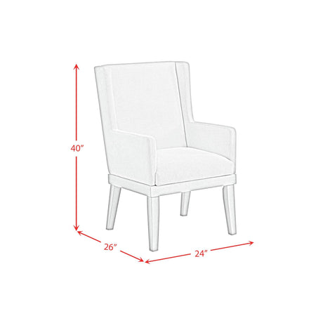  Elements International Avalanche D-11600-7-AC Dining Arm Chair IMAGE 8