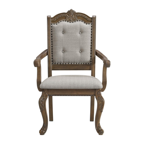  Elements International Madison Park D-10460-5-AC Dining Arm Chair IMAGE 2