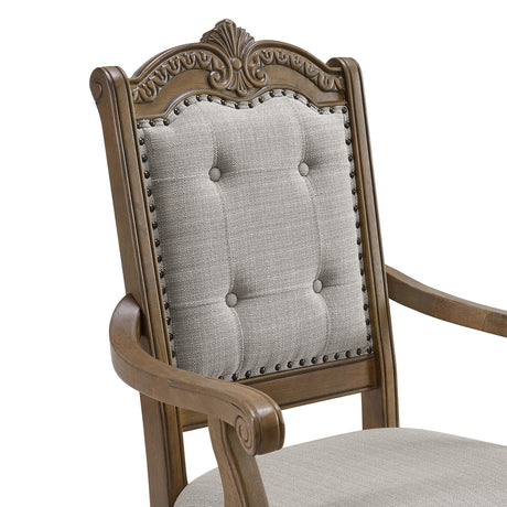  Elements International Madison Park D-10460-5-AC Dining Arm Chair IMAGE 4