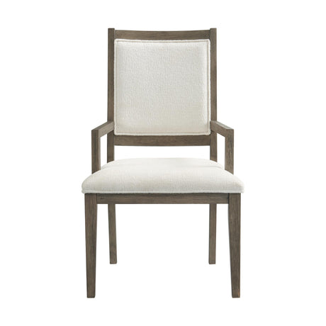  Elements International Versailles Contemporary D-3690-6-AC Dining Arm Chair IMAGE 2