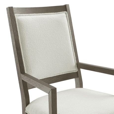  Elements International Versailles Contemporary D-3690-6-AC Dining Arm Chair IMAGE 4