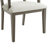  Elements International Versailles Contemporary D-3690-6-AC Dining Arm Chair IMAGE 6