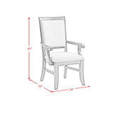  Elements International Phillipe D-5210-5-AC Dining Arm Chair IMAGE 10