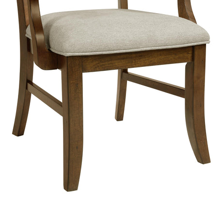  Elements International Phillipe D-5210-5-AC Dining Arm Chair IMAGE 7