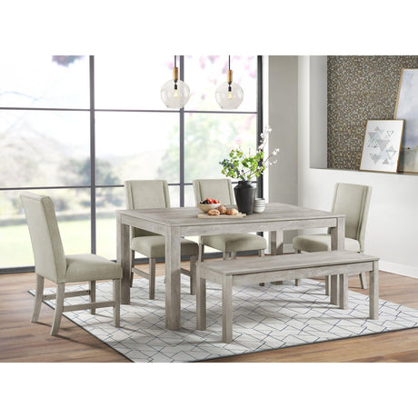  Elements International Eleanor D-6460-3-BN Dining Bench IMAGE 3