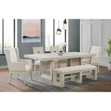  Elements International Avalanche D-11600-7-BN Dining Bench IMAGE 3