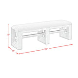  Elements International Avalanche D-11600-7-BN Dining Bench IMAGE 7