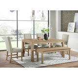  Elements International Eleanor D-6460-5-BN Dining Bench IMAGE 3