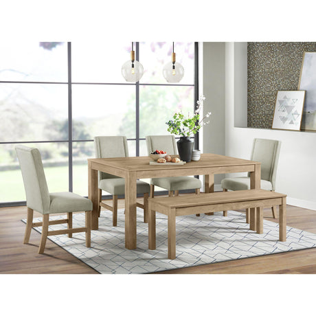  Elements International Eleanor D-6460-5-BN Dining Bench IMAGE 3