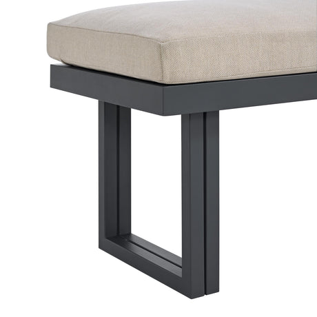  Elements International Playa O-16230-3-BN Dining Bench IMAGE 4