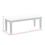  Elements International Versailles Contemporary D-3690-6-BN Dining Bench IMAGE 8