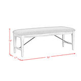  Elements International Rogen Rustic D-12850-7-BN Dining Bench IMAGE 6