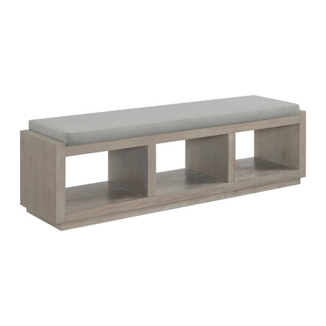  Elements International Arcadia D-3430-3-BN Dining Bench IMAGE 1