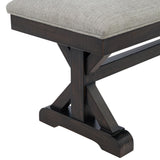  Elements International Montrose D-16670-8-BN Dining Bench IMAGE 4