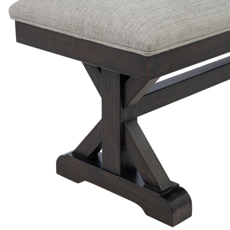  Elements International Montrose D-16670-8-BN Dining Bench IMAGE 4