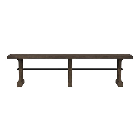  Elements International Yellowstone D-12830-3-BN Dining Bench IMAGE 2