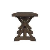  Elements International Yellowstone D-12830-3-BN Dining Bench IMAGE 3